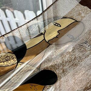 Pablo Picasso Print Scarf Lightweight Silky-Texture Abstract Artist